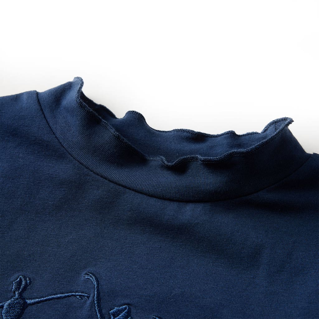 Kinder-Langarmshirt Marineblau