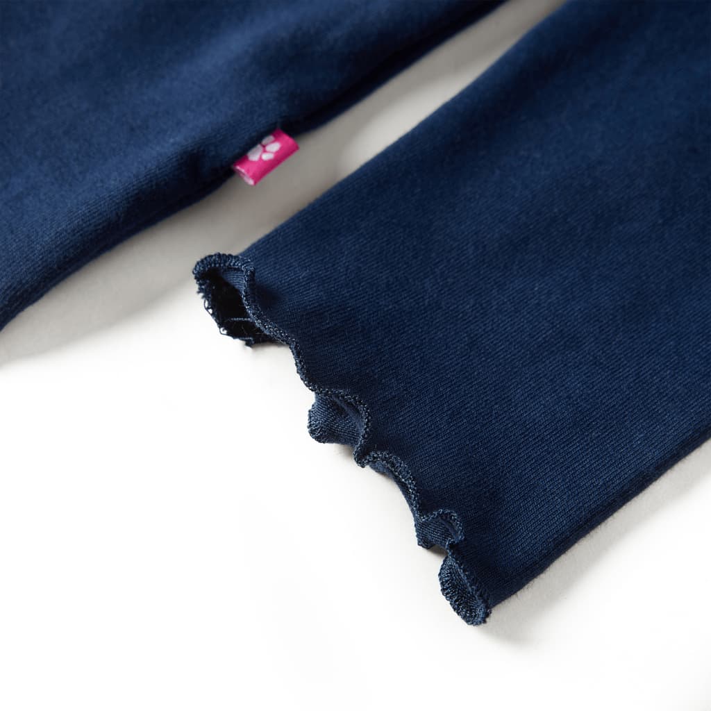 Kinder-Langarmshirt Marineblau