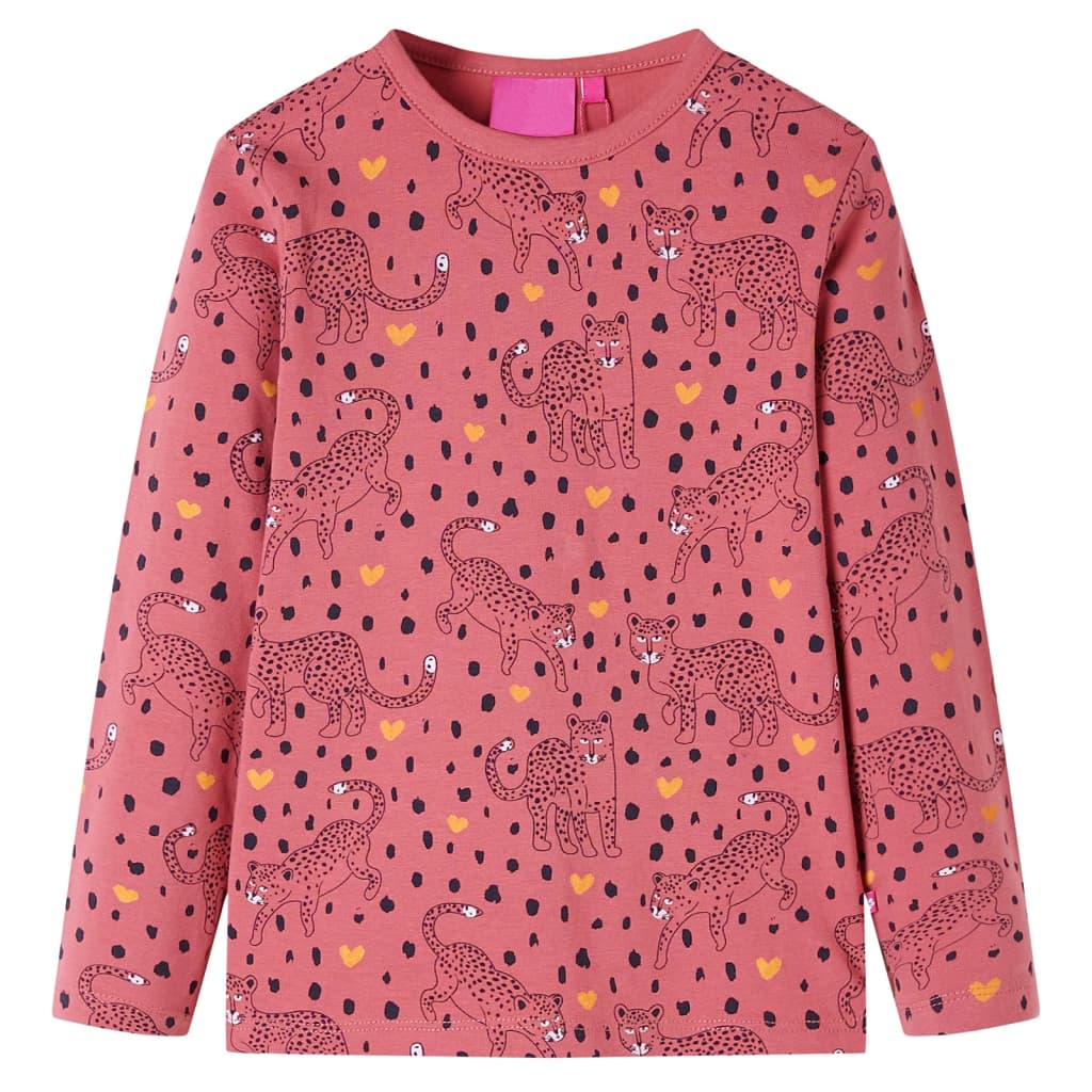 Kinderpyjama mit Langen Ärmeln Altrosa