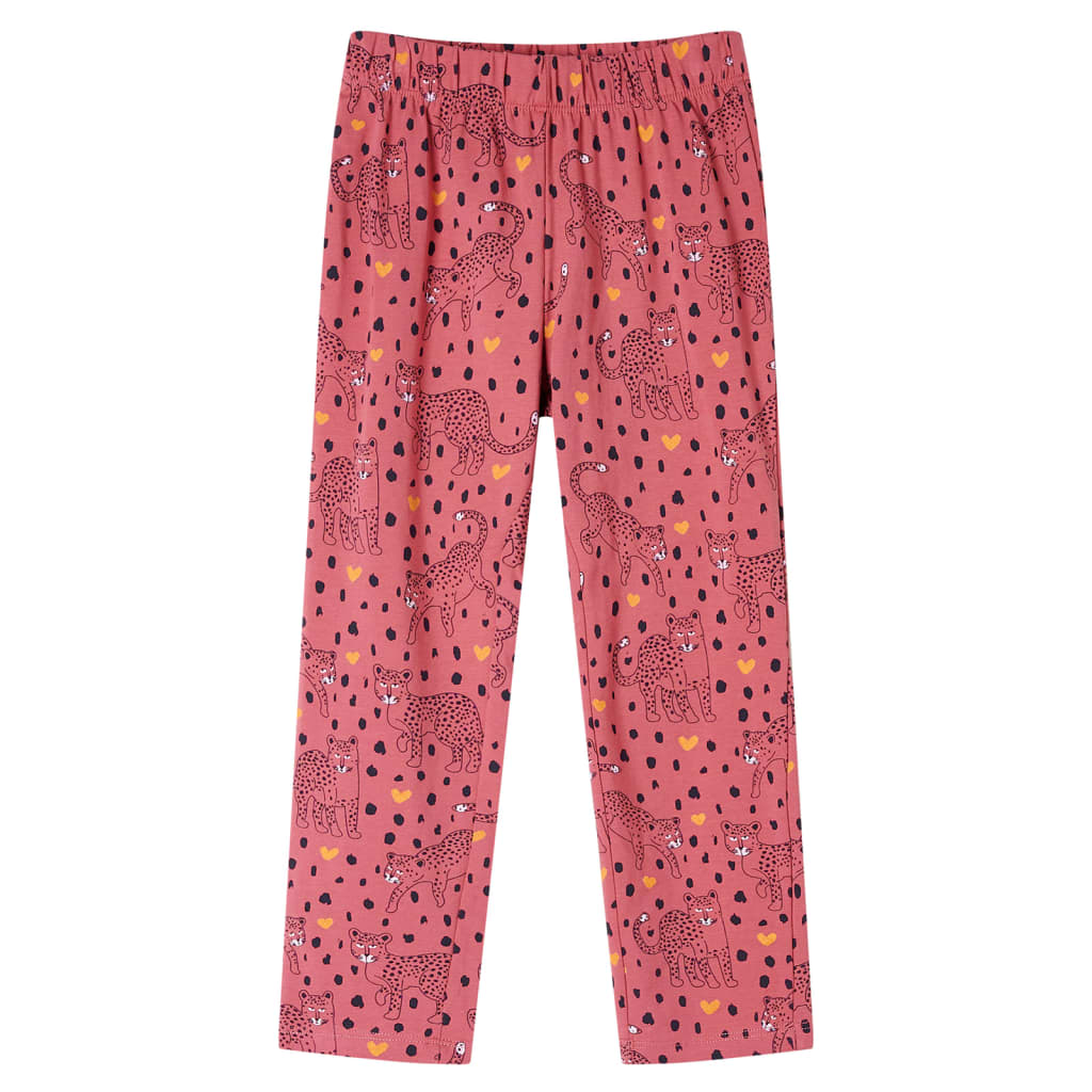 Kinderpyjama mit Langen Ärmeln Altrosa