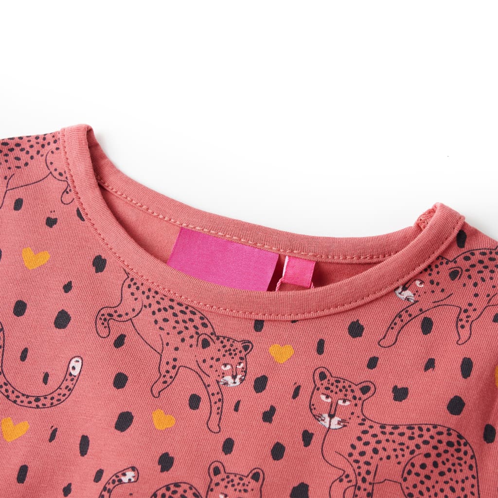 Kinderpyjama mit Langen Ärmeln Altrosa