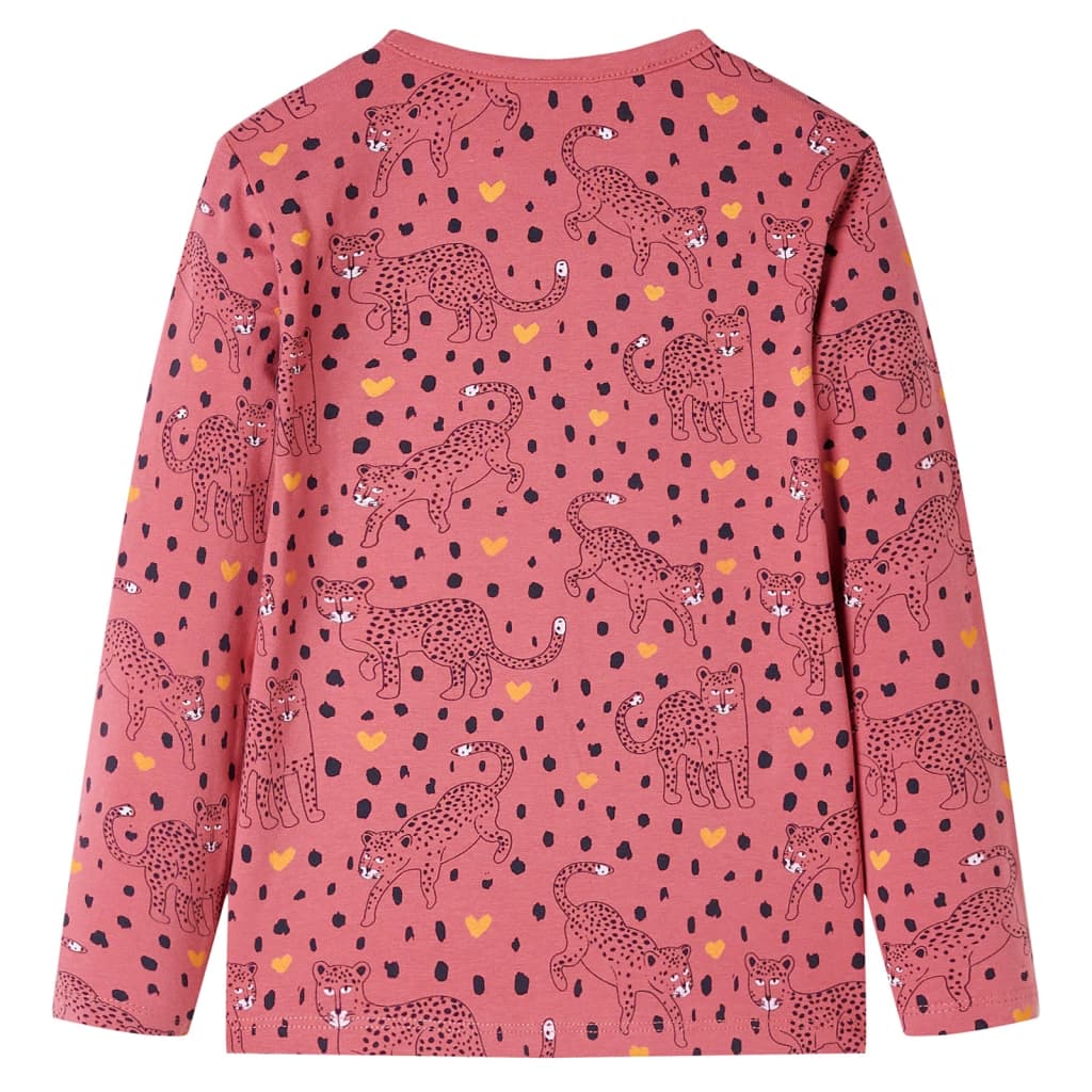 Kinderpyjama mit Langen Ärmeln Altrosa