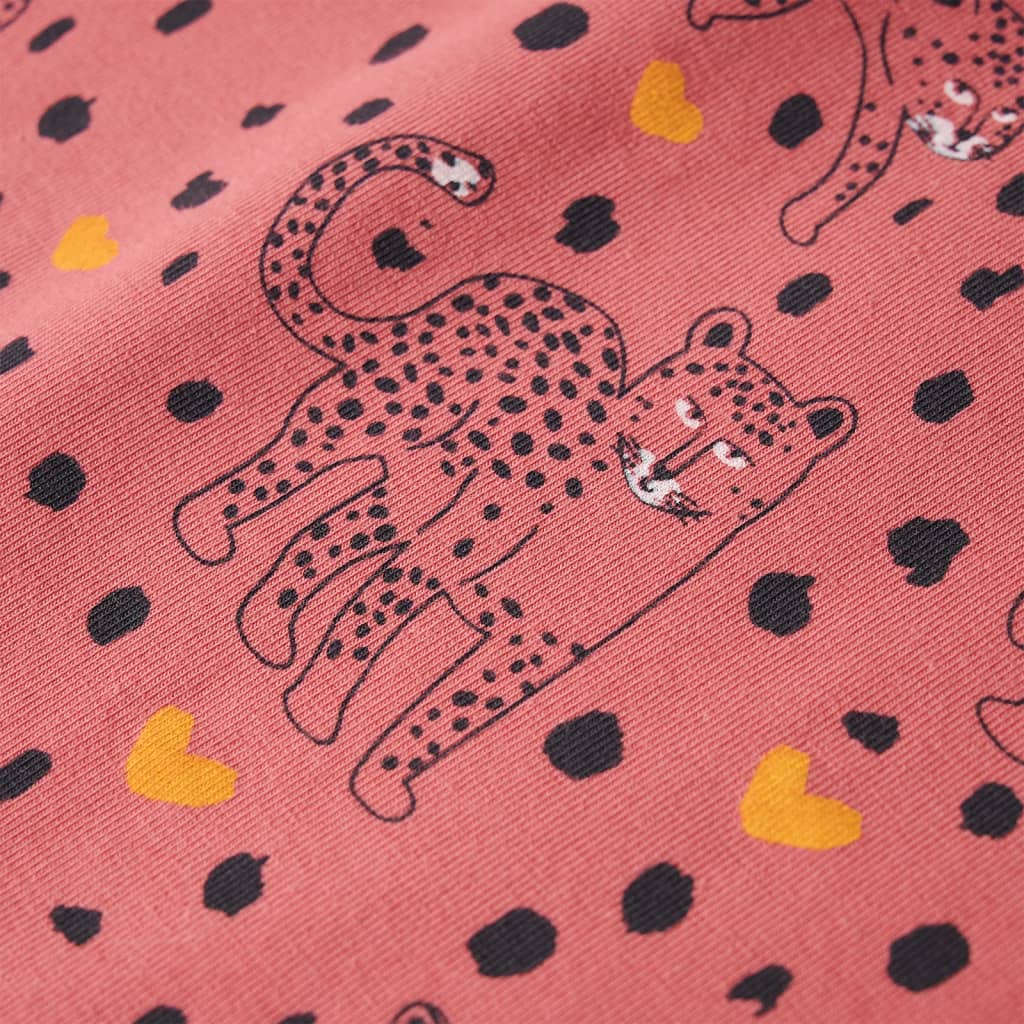 Kinderpyjama mit Langen Ärmeln Altrosa
