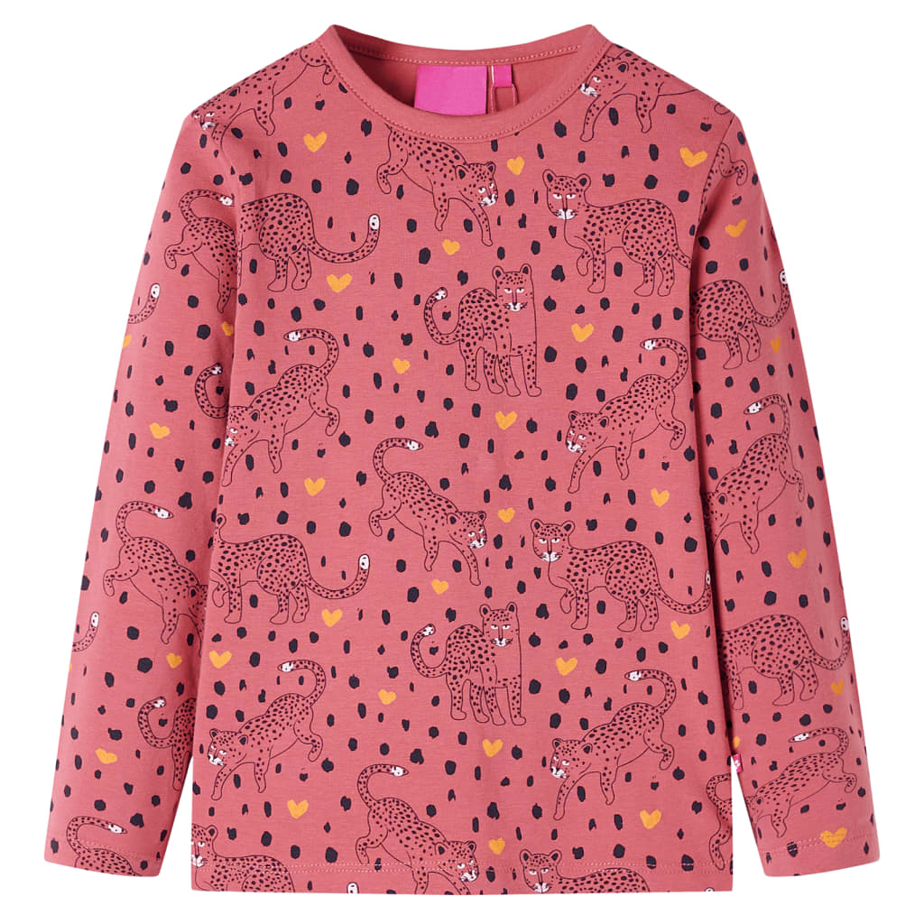 Kinderpyjama mit Langen Ärmeln Altrosa