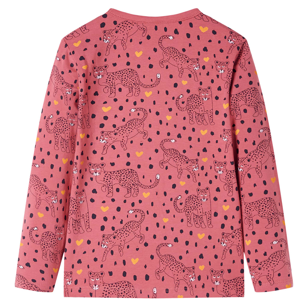 Kinderpyjama mit Langen Ärmeln Altrosa