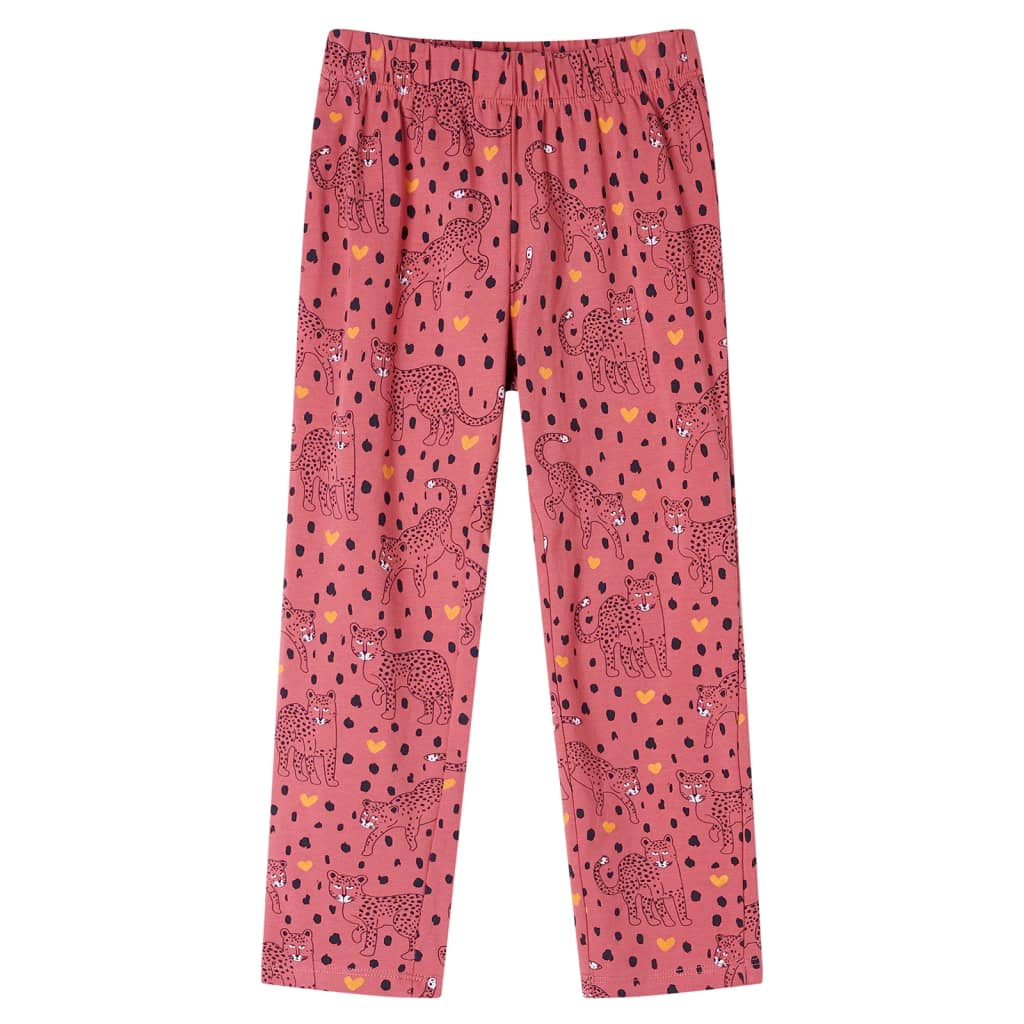 Kinderpyjama mit Langen Ärmeln Altrosa