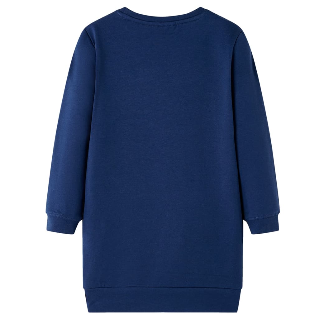 Kinder-Pulloverkleid Marineblau