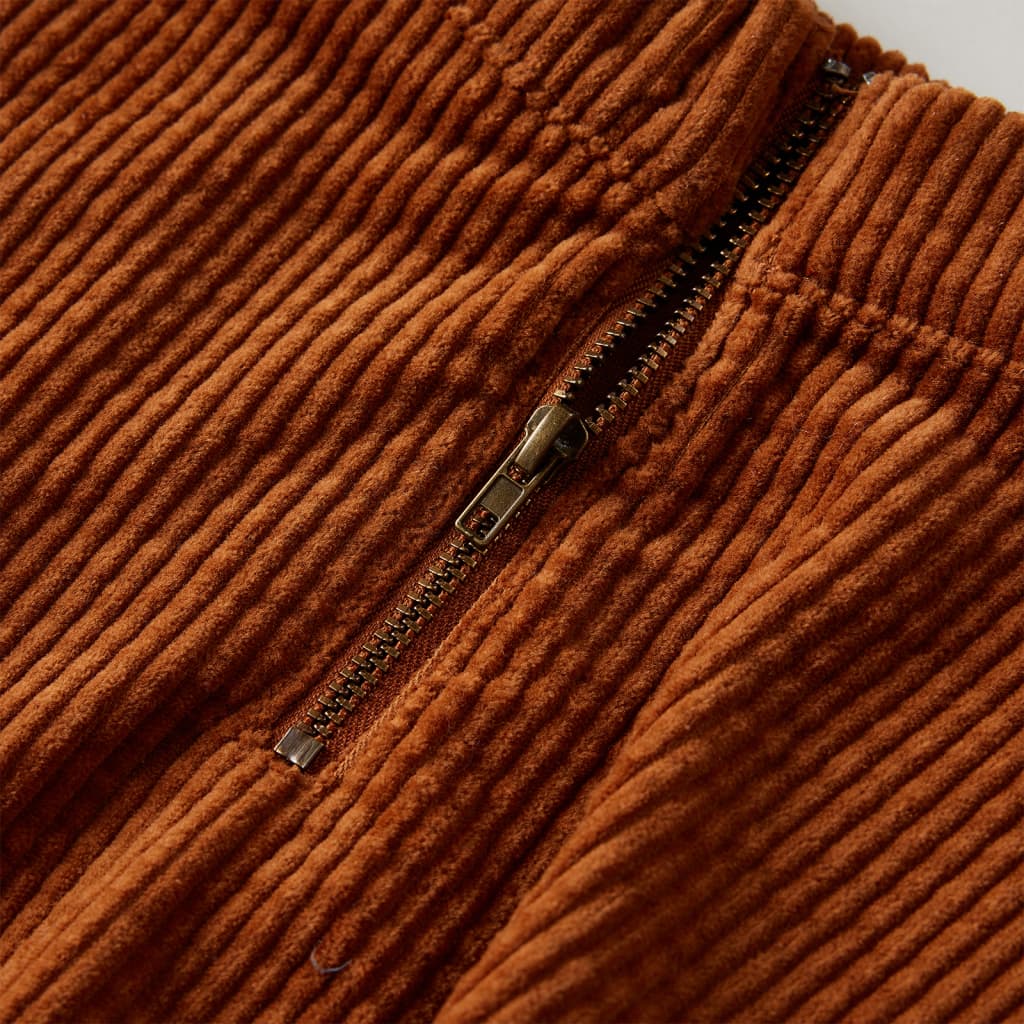 Kinderrock mit Taschen Cord Cognac