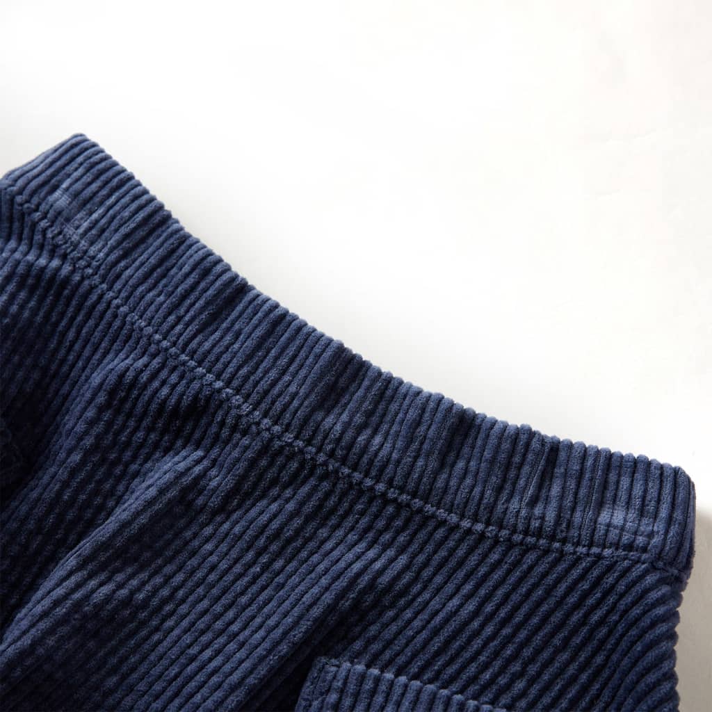 Kinderrock mit Taschen Cord Marineblau