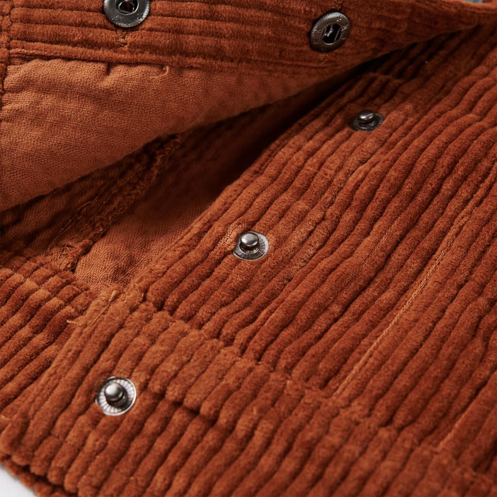 Kinderjacke Cord Cognac