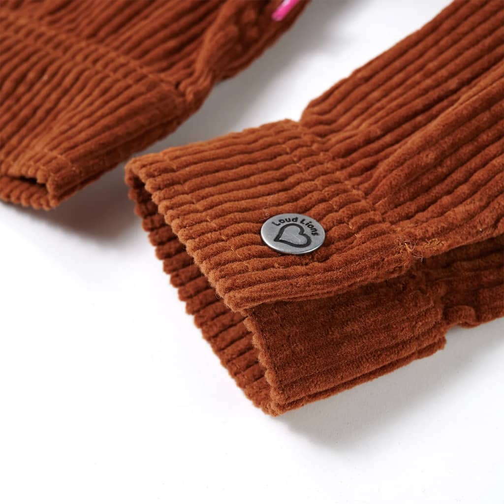 Kinderjacke Cord Cognac