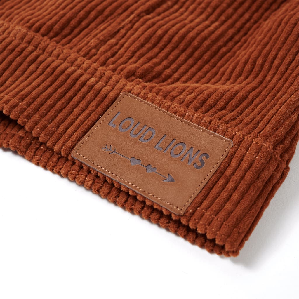 Kinderjacke Cord Cognac