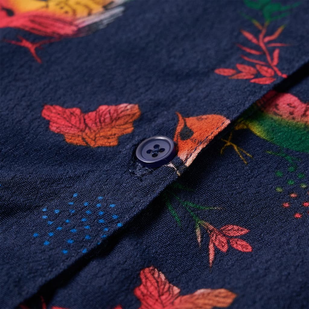 Kinderkleid mit Langen Ärmeln Marineblau