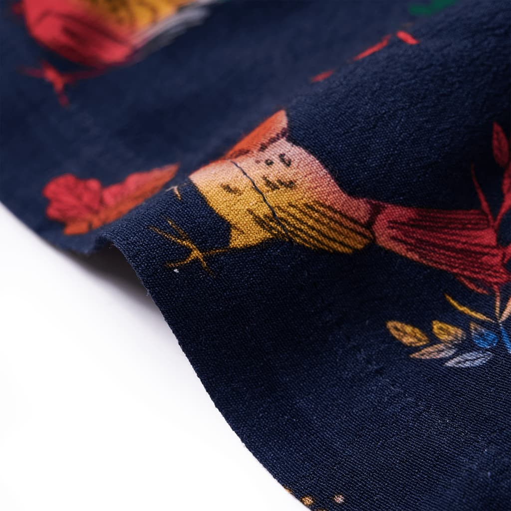 Kinderkleid mit Langen Ärmeln Marineblau