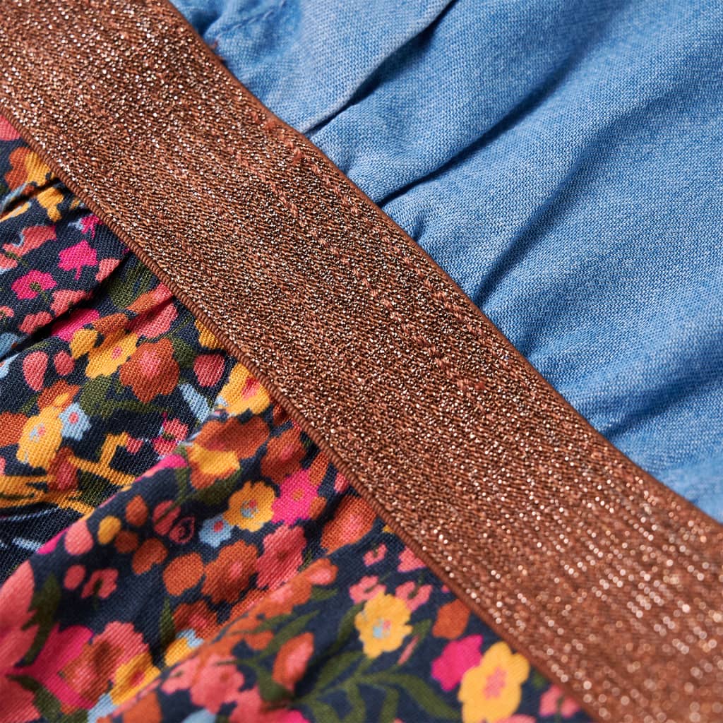 Kinderkleid mit Langen Ärmeln Marineblau und Jeansblau