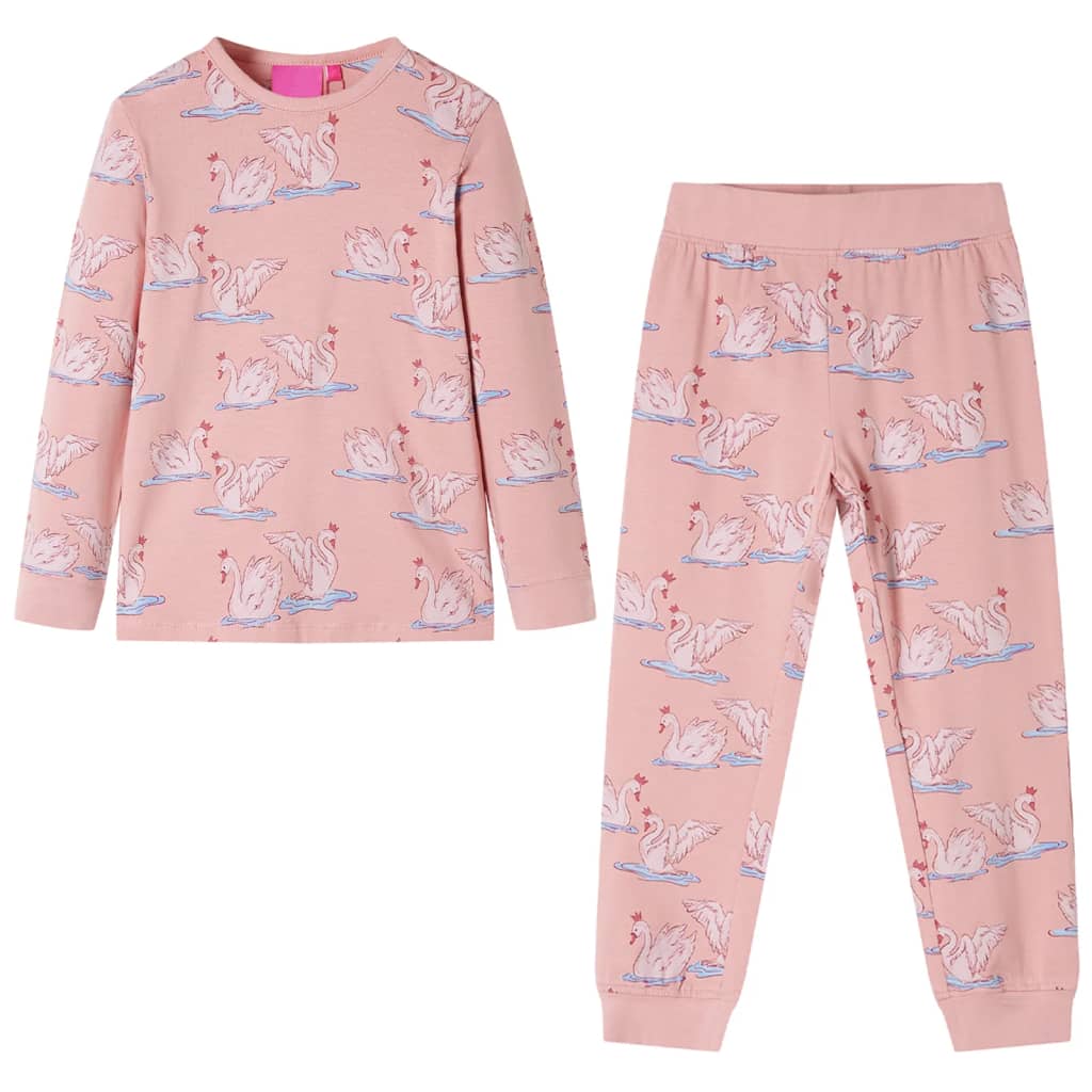 Kinderpyjama mit Langen Ärmeln Hellrosa