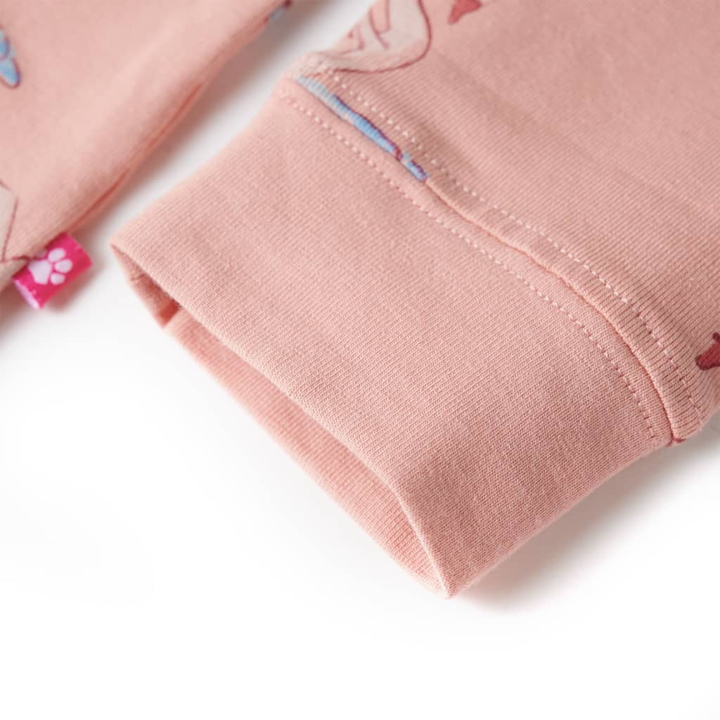 Kinderpyjama mit Langen Ärmeln Hellrosa
