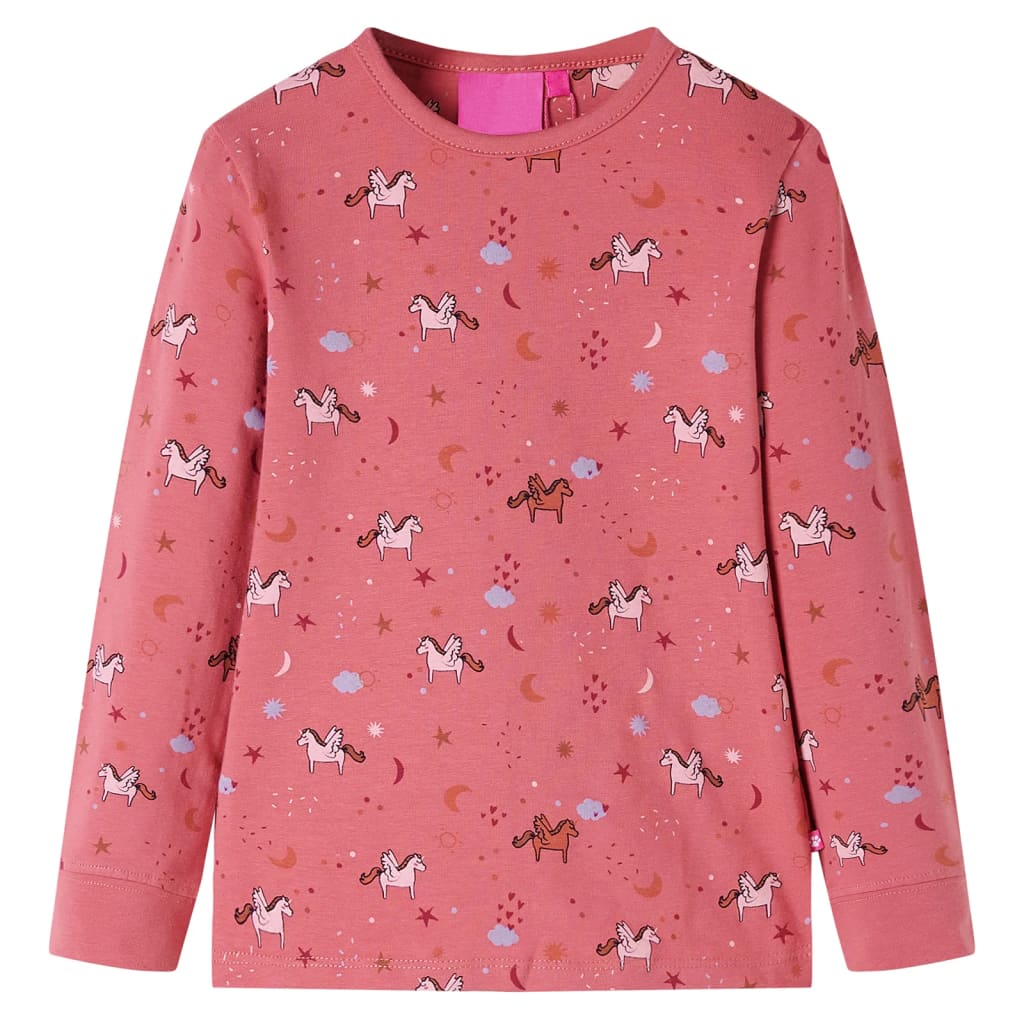 Kinderpyjama mit Langen Ärmeln Altrosa