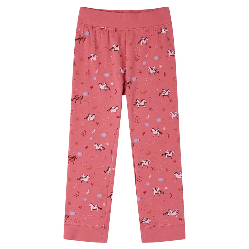 Kinderpyjama mit Langen Ärmeln Altrosa