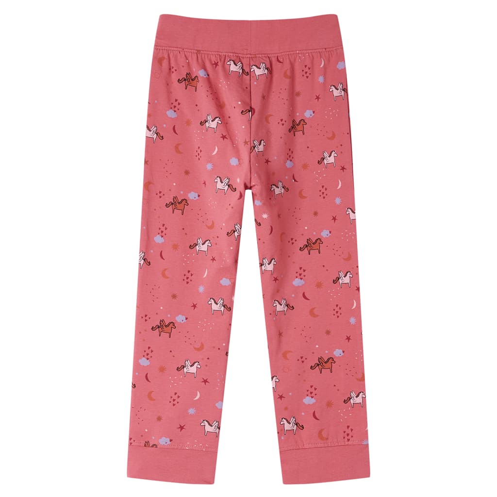 Kinderpyjama mit Langen Ärmeln Altrosa