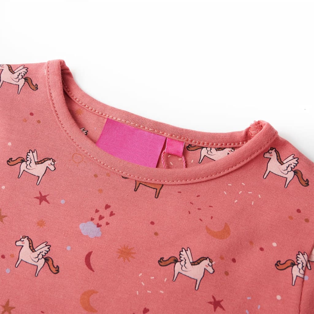 Kinderpyjama mit Langen Ärmeln Altrosa