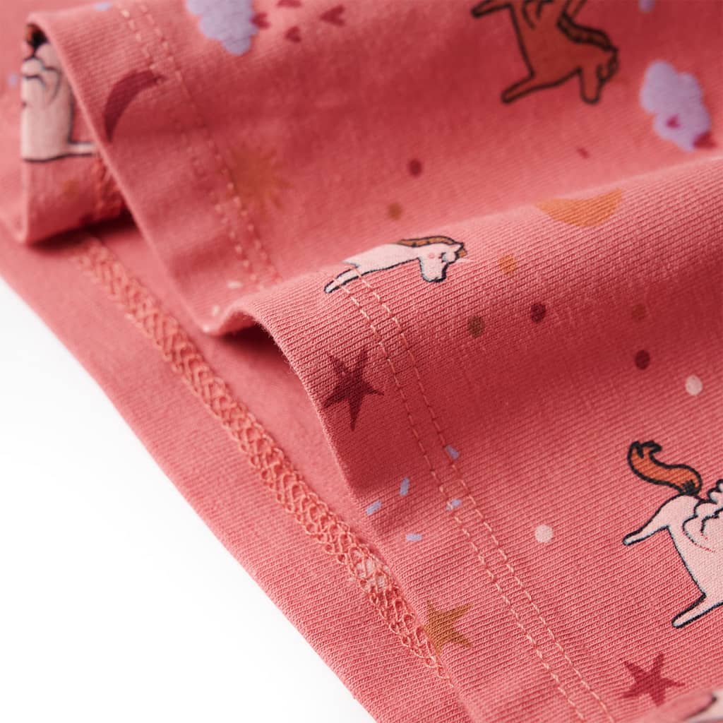 Kinderpyjama mit Langen Ärmeln Altrosa