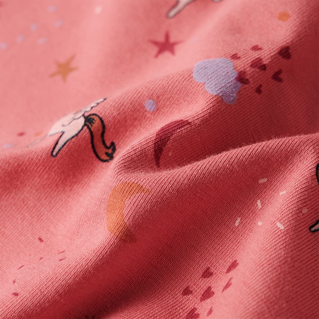 Kinderpyjama mit Langen Ärmeln Altrosa