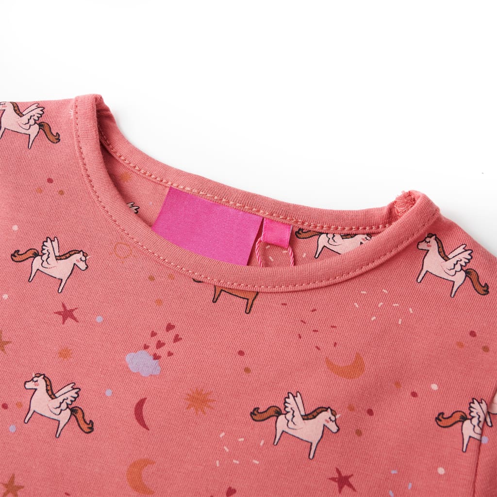 Kinderpyjama mit Langen Ärmeln Altrosa