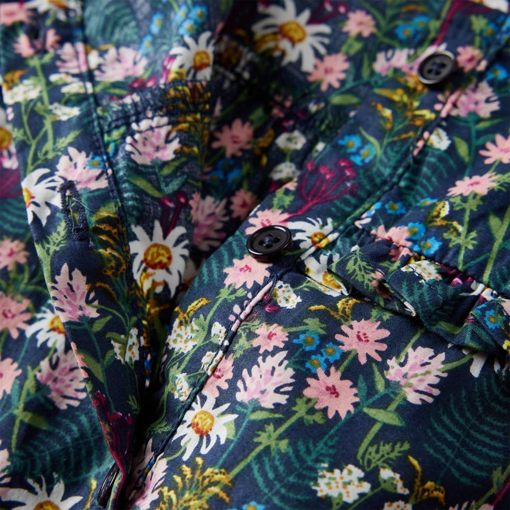 Kinderkleid mit Langen Ärmeln Dunkelblau