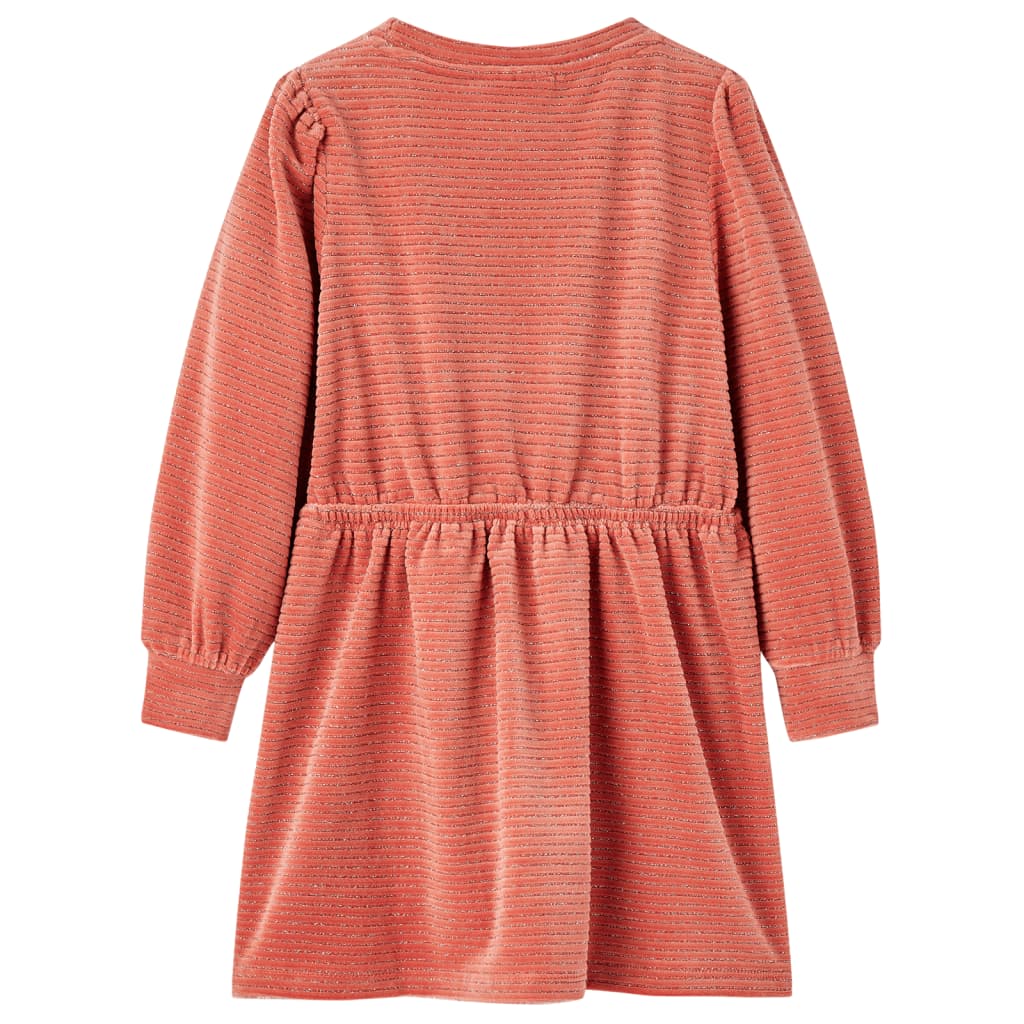 Kinderkleid mit Langen Ärmeln Mittelrosa