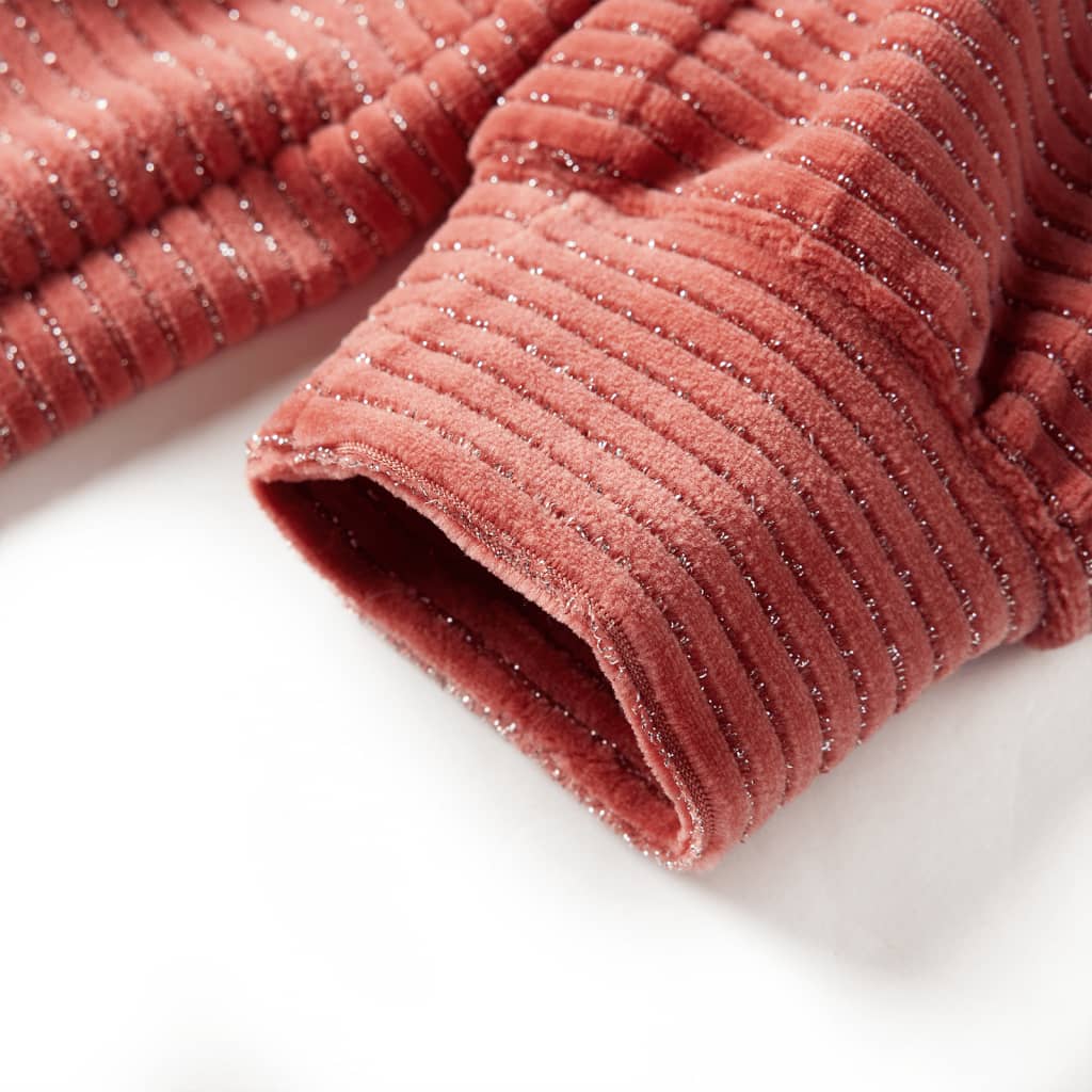 Kinderkleid mit Langen Ärmeln Mittelrosa