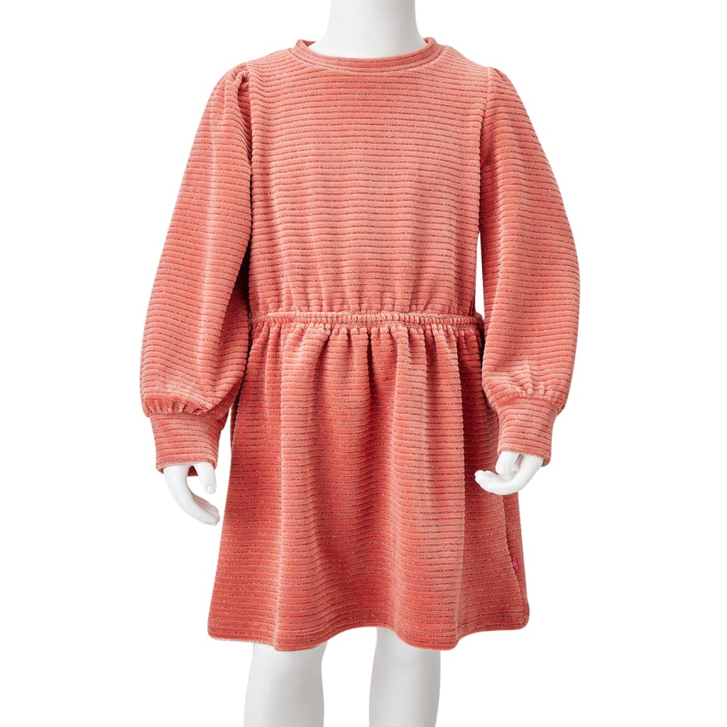 Kinderkleid mit Langen Ärmeln Mittelrosa