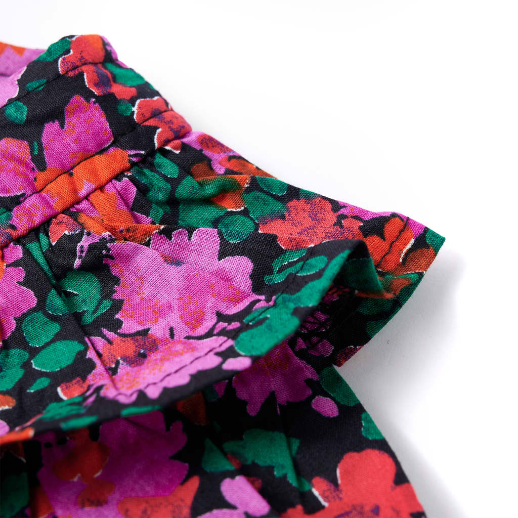 Kinderkleid mit Langen Ärmeln Knallrosa