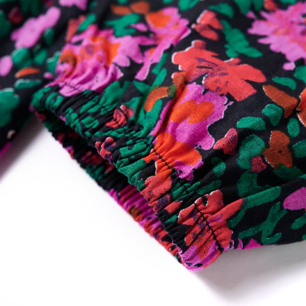 Kinderkleid mit Langen Ärmeln Knallrosa