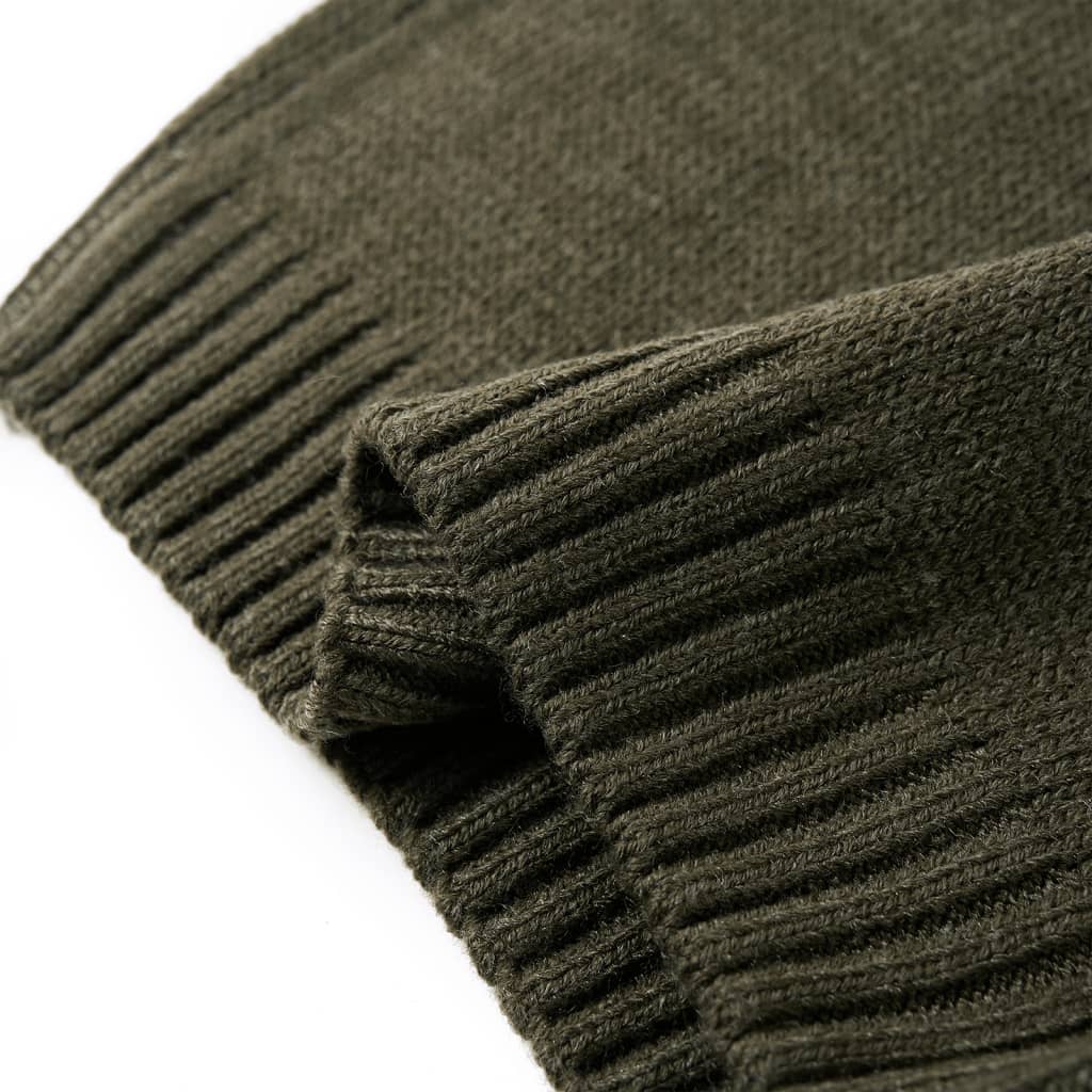 Kinderpullover Gestrickt Khaki