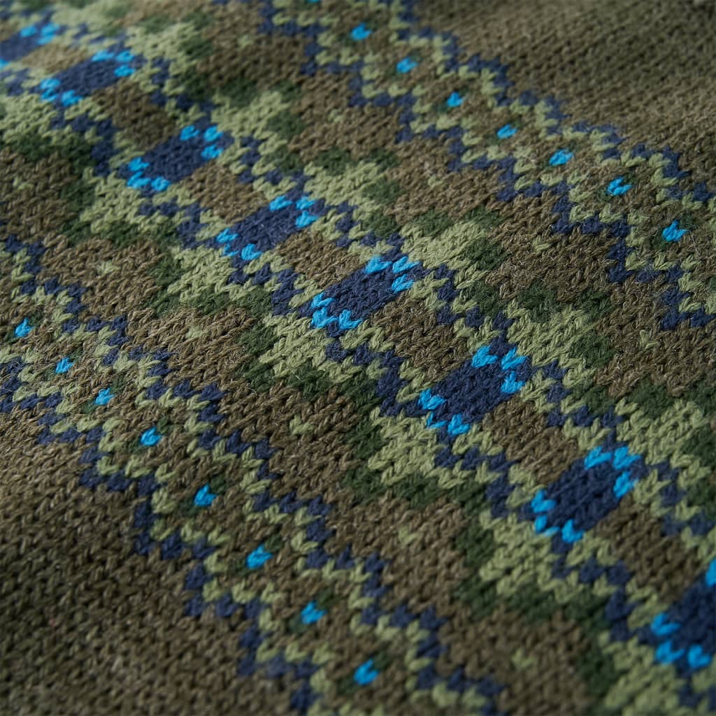 Kinderpullover Gestrickt Khaki