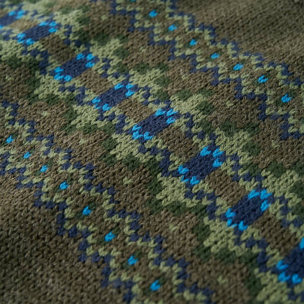 Kinderpullover Gestrickt Khaki