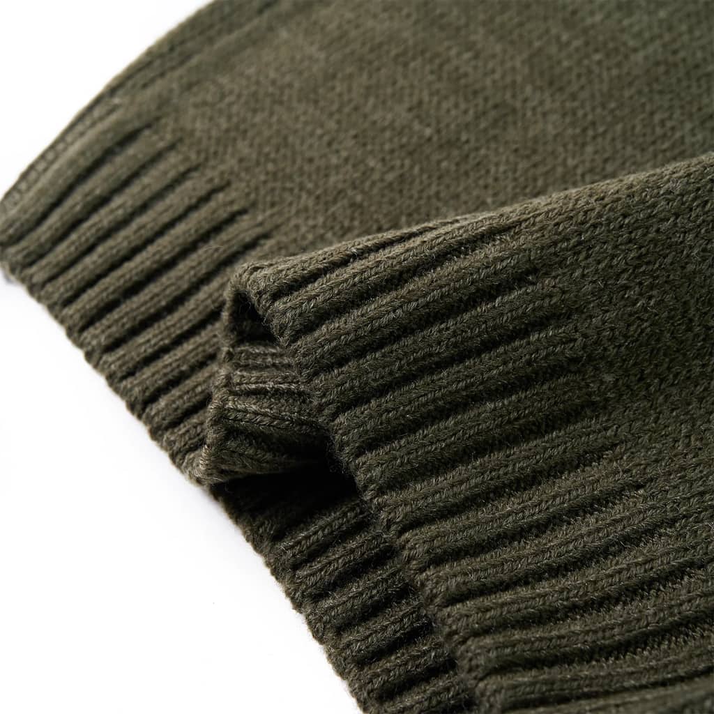 Kinderpullover Gestrickt Khaki