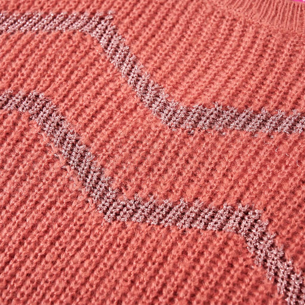 Kinderpullover Gestrickt Mittelrosa
