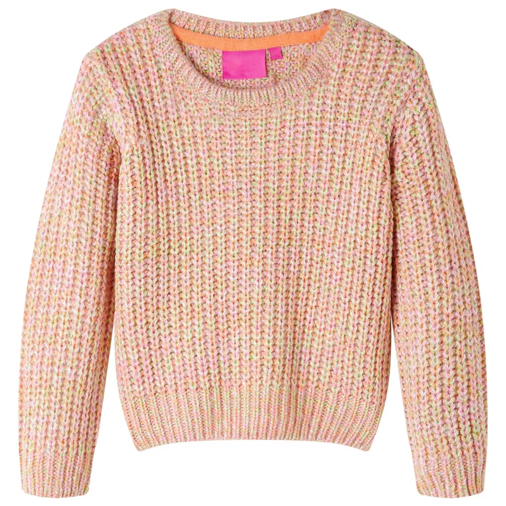 Kinderpullover Gestrickt Zartrosa