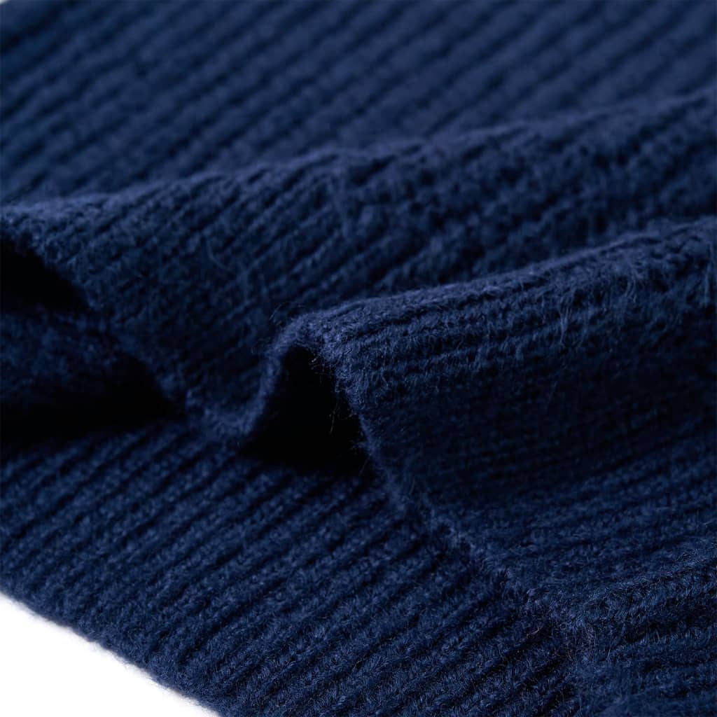 Kinderpullover Gestrickt Marineblau