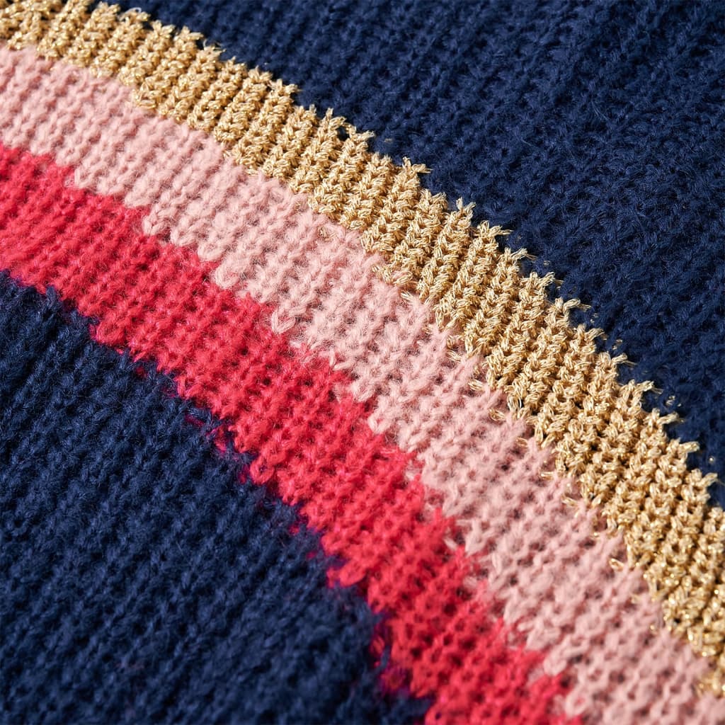 Kinderpullover Gestrickt Marineblau