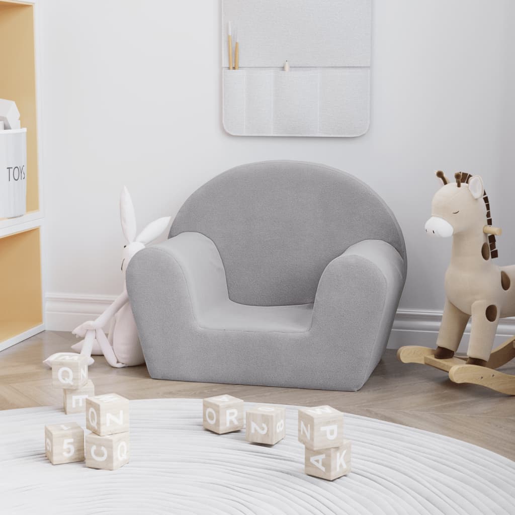 Kinder-Schlafsofa 2-Sitzer Weicher Plüsch für Kinder