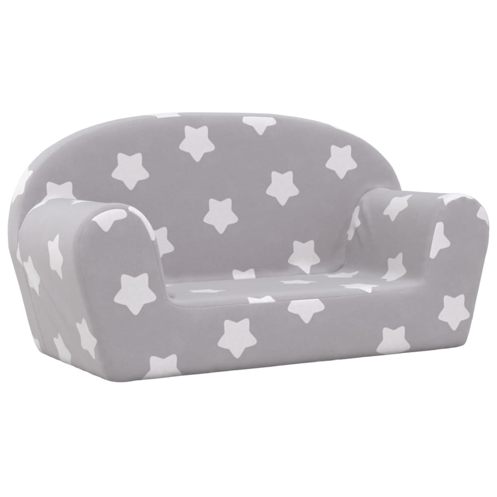 Kinder-Schlafsofa 2-Sitzer Weicher Plüsch für Kinder