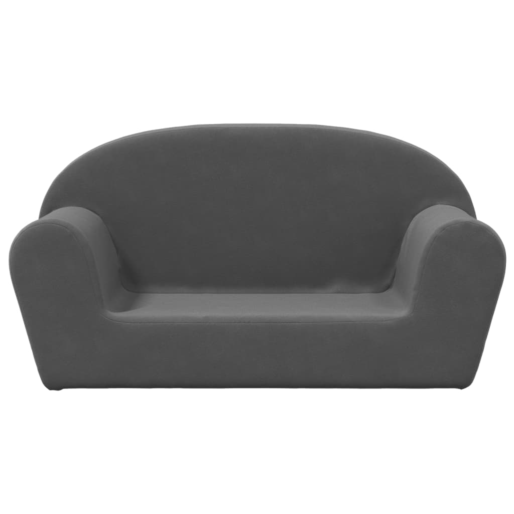 Kinder-Schlafsofa 2-Sitzer Weicher Plüsch für Kinder