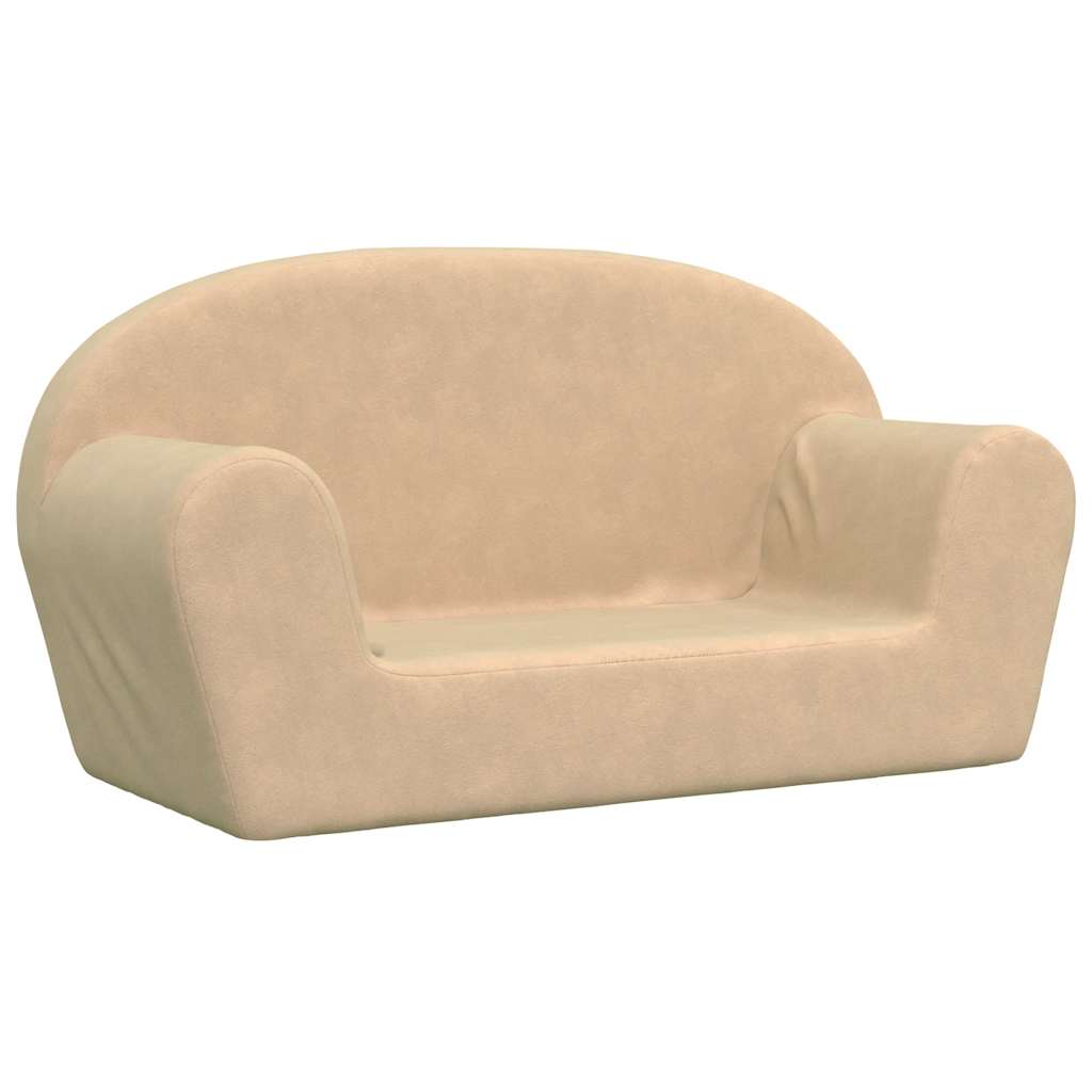 Kinder-Schlafsofa 2-Sitzer Weicher Plüsch für Kinder