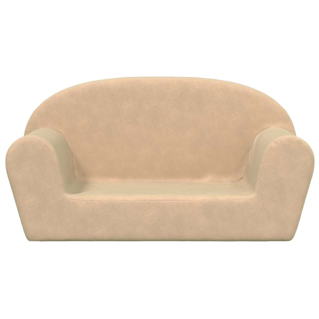 Kinder-Schlafsofa 2-Sitzer Weicher Plüsch für Kinder