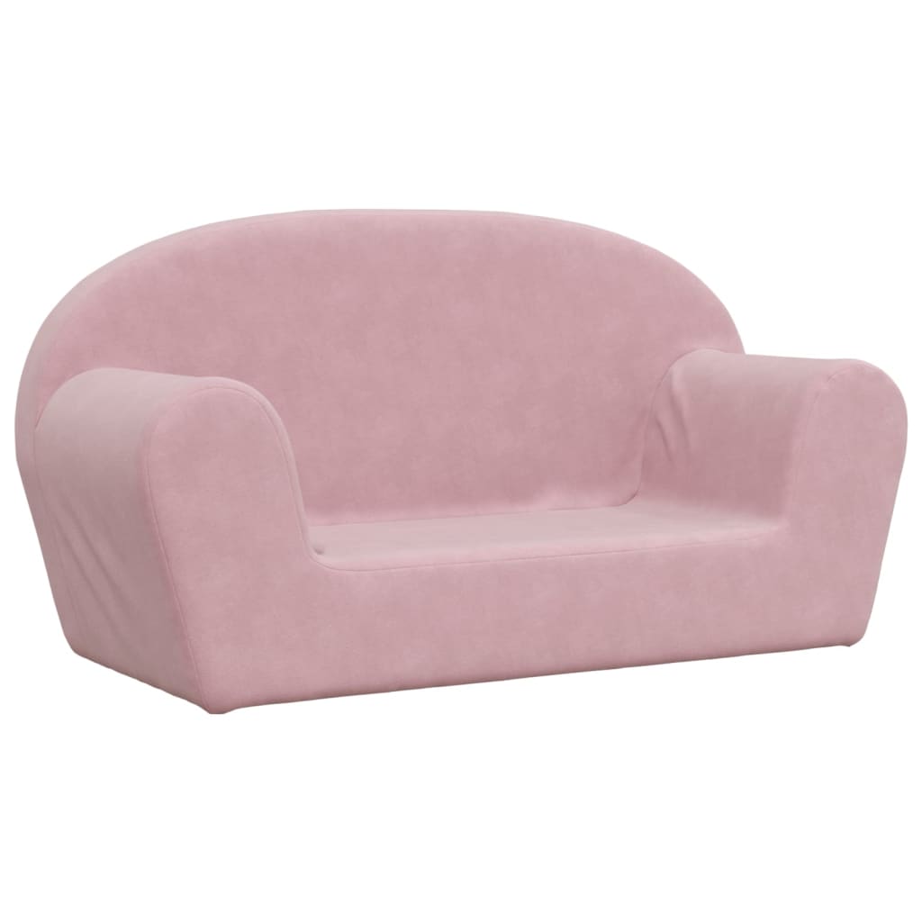 Kinder-Schlafsofa 2-Sitzer Weicher Plüsch für Kinder