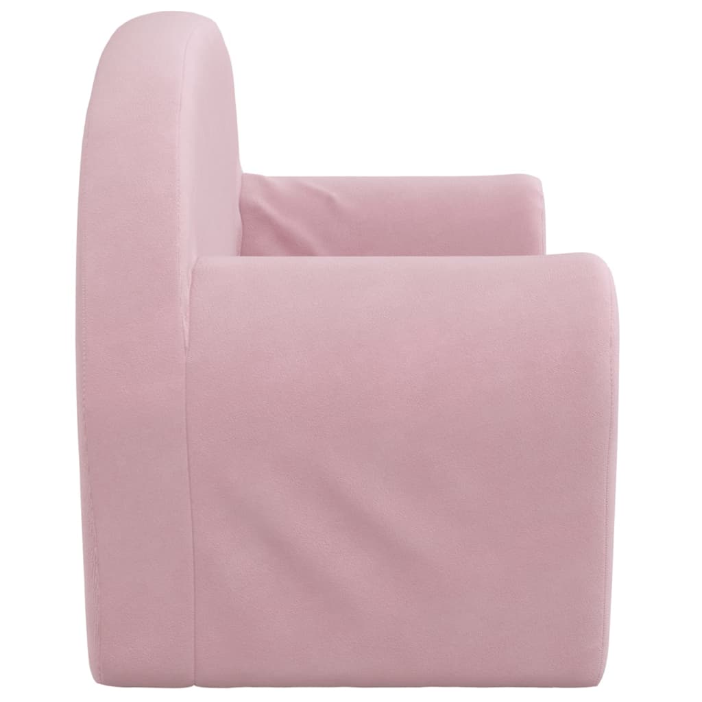 Kinder-Schlafsofa 2-Sitzer Weicher Plüsch für Kinder