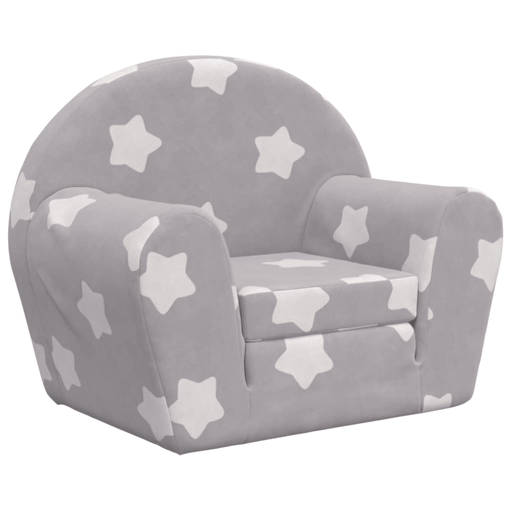 Kinder-Schlafsofa 2-Sitzer Weicher Plüsch für Kinder